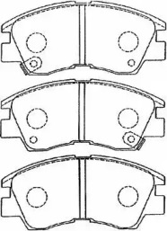 Комплект тормозных колодок AISIN D1N033